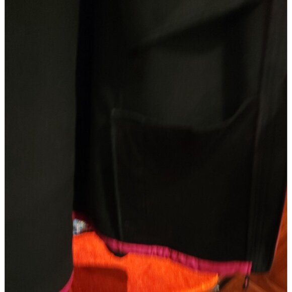 Women's Black Hooded Jacket 3X 22W-24W W/ Pink Accents Full Zip Pockets Polyeste - Picture 8 of 16